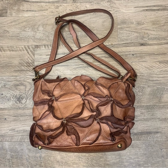 Costanza Rota Handbags - Costanza Rota Italy Genuine Soft Leather Flower Patchwork Crossbody Bag